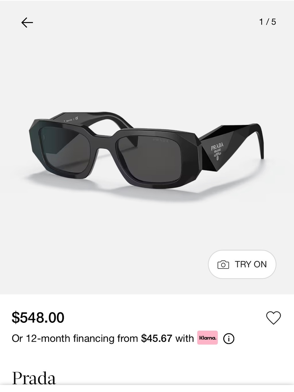 Authentic Prada Symbole Sunglasses - Picture 7 of 7